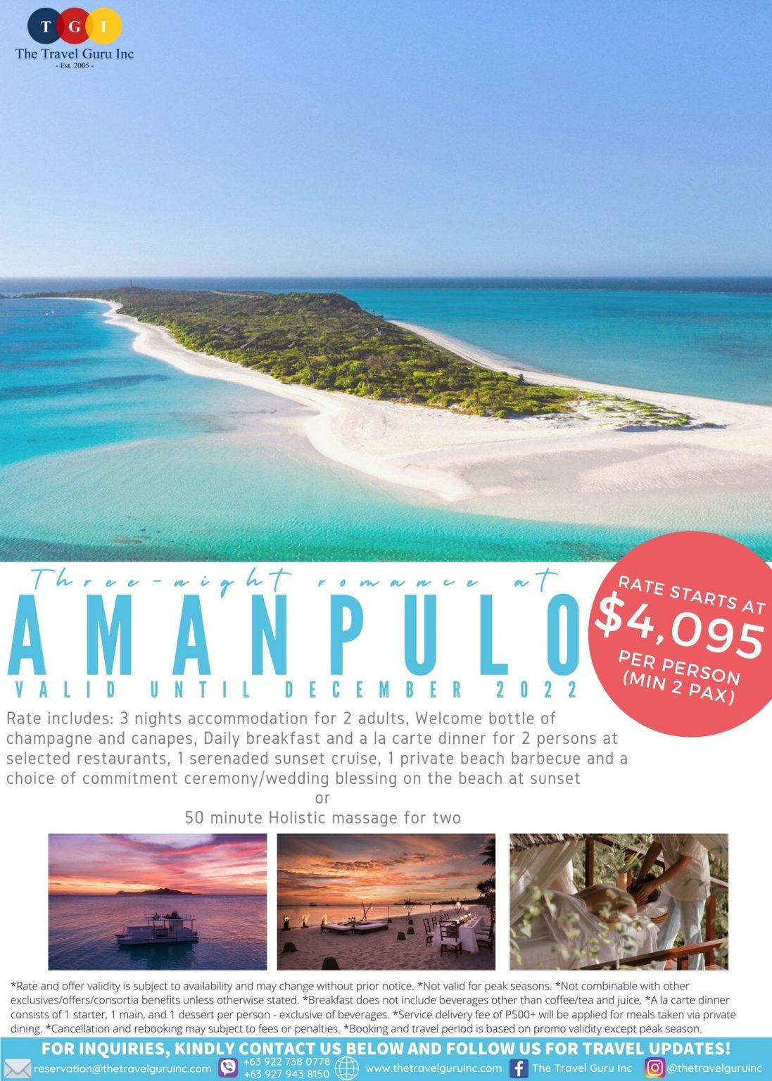 Amanpulo Palawan, Philippines The Travel Guru Inc