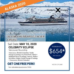 7 Night Alaska Hubbard Glazier